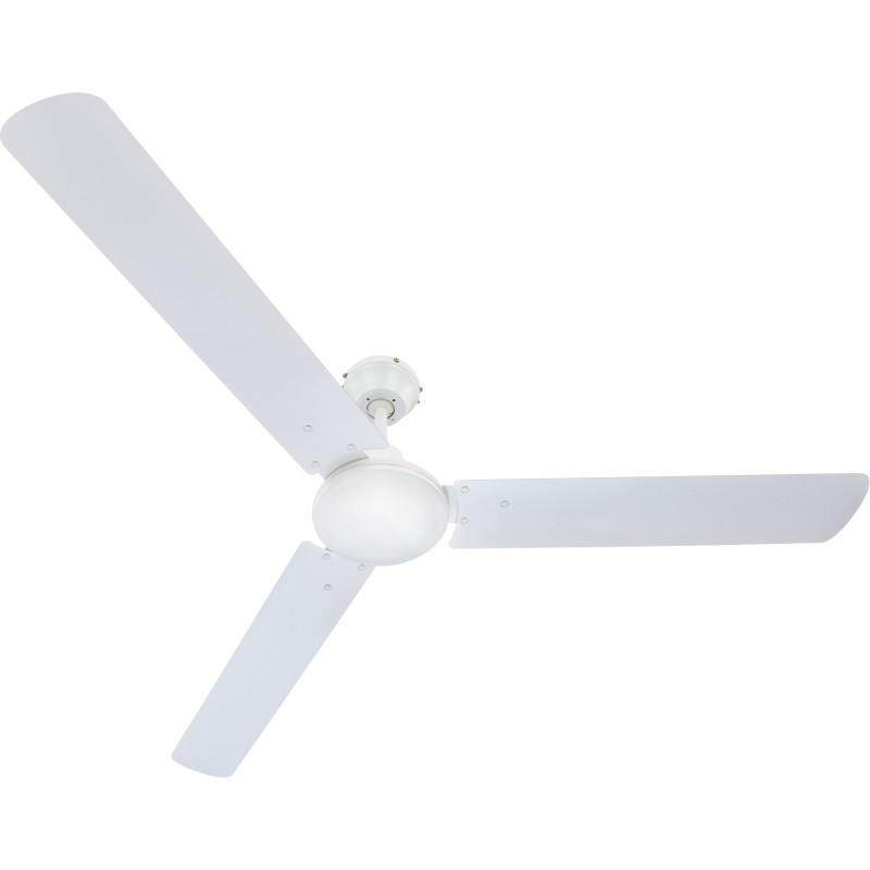 Ventilator de tavan, 3 trepte viteza, 3 palete metal, diametru 142 cm, alb - imagine 4